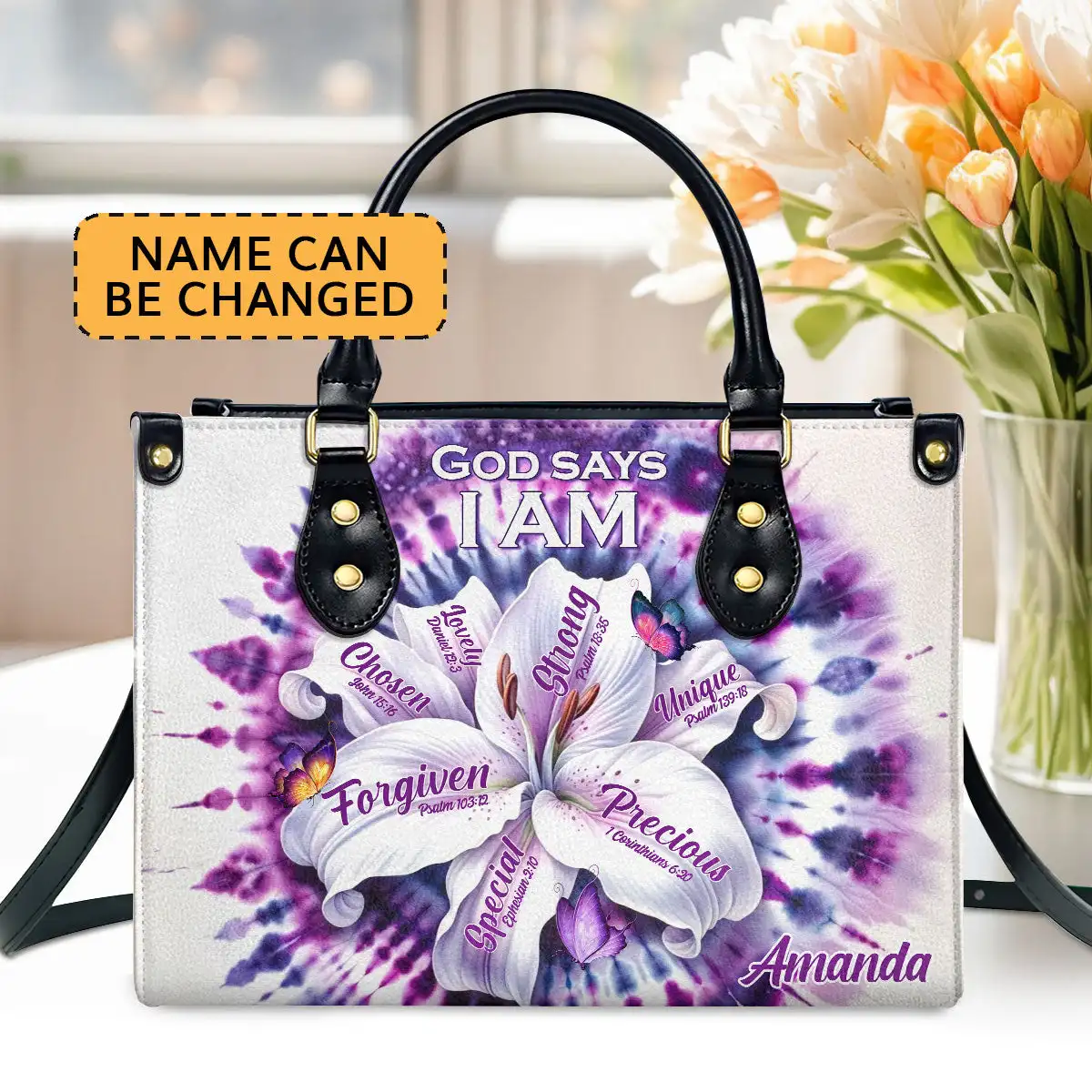 Pretty Purple Lily Print Handbags For Female Fashion Leisure Woman Luxury Shoulderbag Large Capacity Designer Bag torebka damska
Pretty Purple Lily Print Handbags For Female Fashion Leisure Woman Luxury Shoulderbag Large Capacity Designer Bag torebka damska