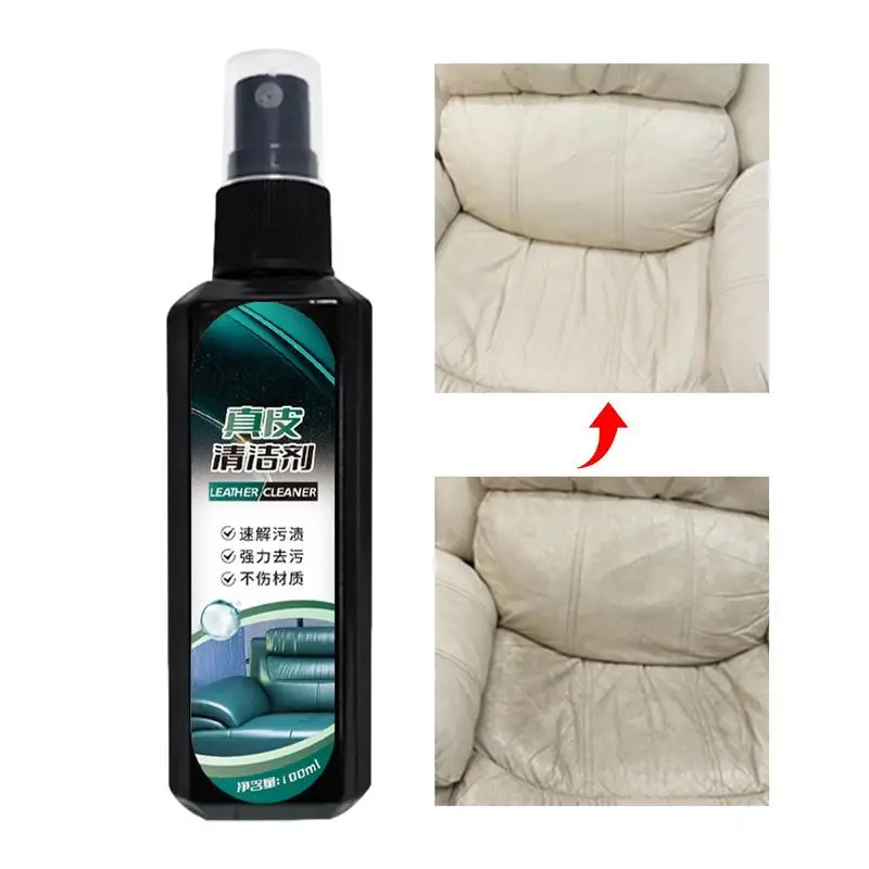 

Leather Conditioner Restorer 100ml Leather Restorer Cream Spray Portable Leather Color Restorer Leather Cleaner Spray For