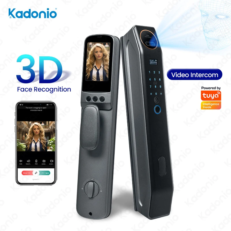Kadonio Digital Camera Electronic Video Intercom Fingerprint Face Recognition Outdoor Smart locks For Door
Kadonio Digital Camera Electronic Video Intercom Fingerprint Face Recognition Outdoor Smart locks For Door