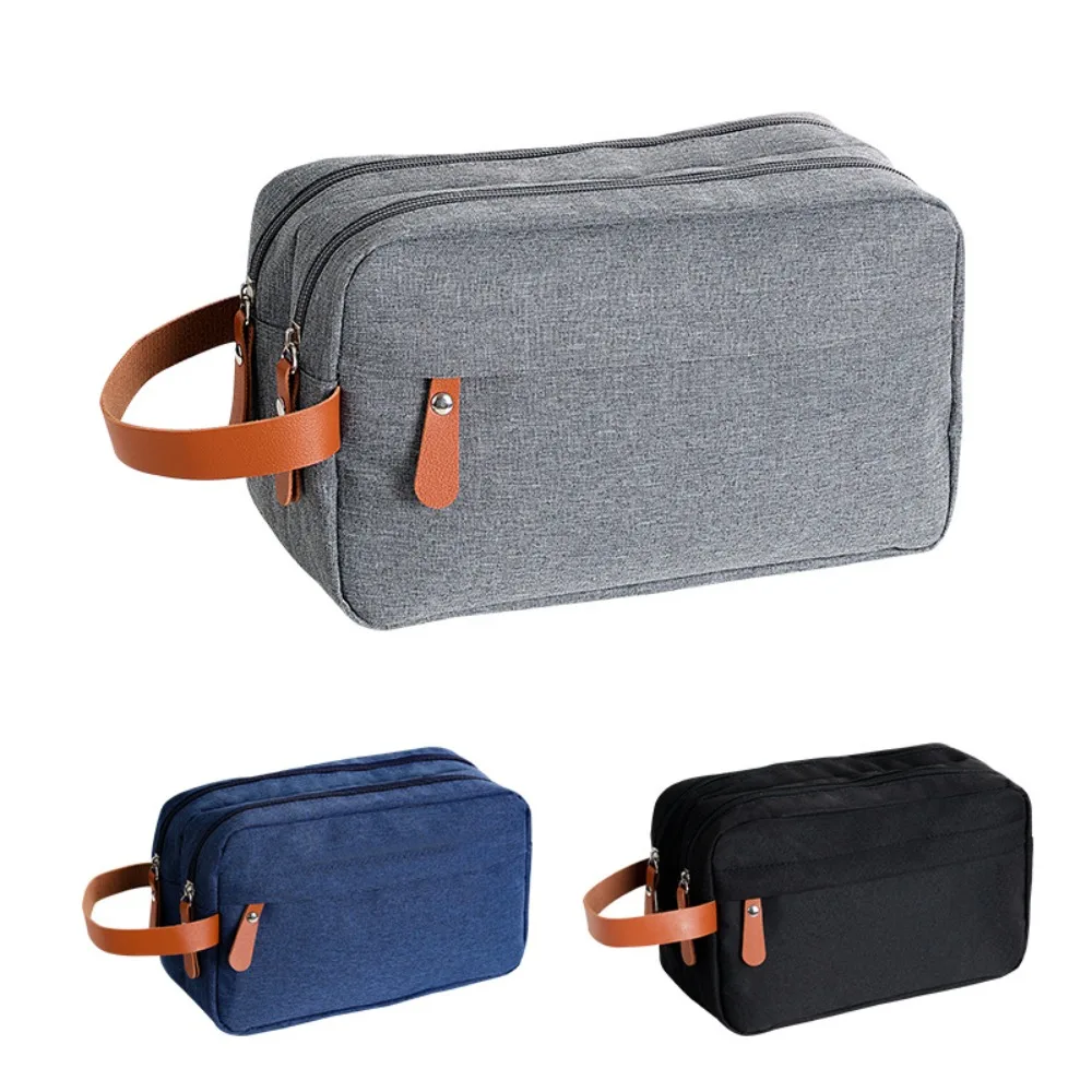 Solid Oxford Cloth Toiletry Kits Double Layer Cosmetic Bag Wash Bag Washing Bag Storage Bag
Solid Oxford Cloth Toiletry Kits Double Layer Cosmetic Bag Wash Bag Washing Bag Storage Bag