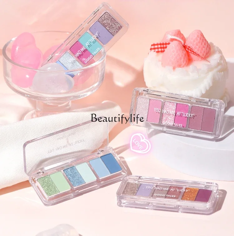Small Ruler Eye Shadow Plate Earth Color Matte Sequins Pearl Portable Women's Makeup
Small Ruler Eye Shadow Plate Earth Color Matte Sequins Pearl Portable Women's Makeup