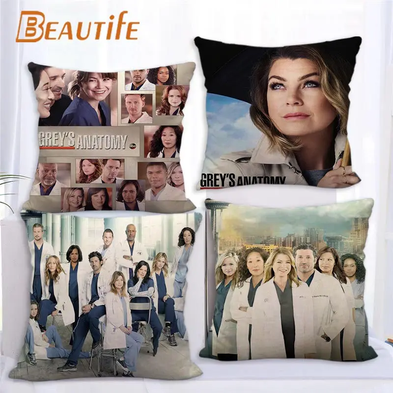 Custom Grey's Anatomy TV Pillowcase 45X45cm Wedding Decorative Eco-Friendly Cotton Linen Fabric Pillow Case
Custom Grey's Anatomy TV Pillowcase 45X45cm Wedding Decorative Eco-Friendly Cotton Linen Fabric Pillow Case