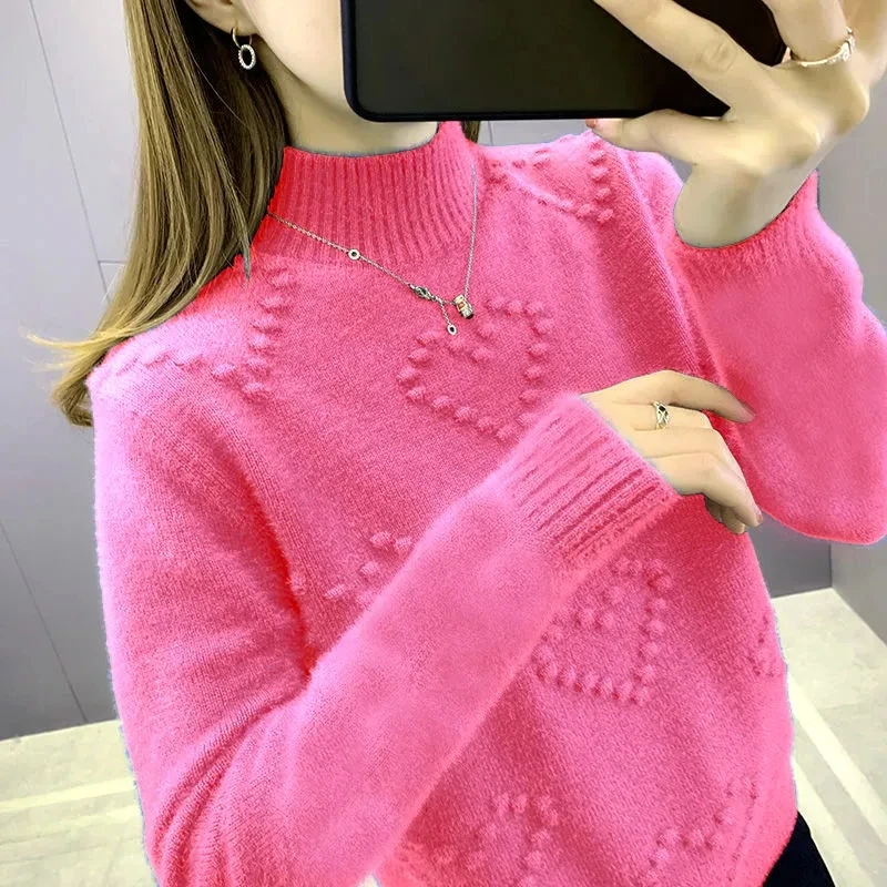 Women Sweater New Autumn Winter Korean Pullover Basic Tops Casual Soft Turtleneck Knitted Sweaters Long Sleeve Jumper Soft Warm
Women Sweater New Autumn Winter Korean Pullover Basic Tops Casual Soft Turtleneck Knitted Sweaters Long Sleeve Jumper Soft Warm