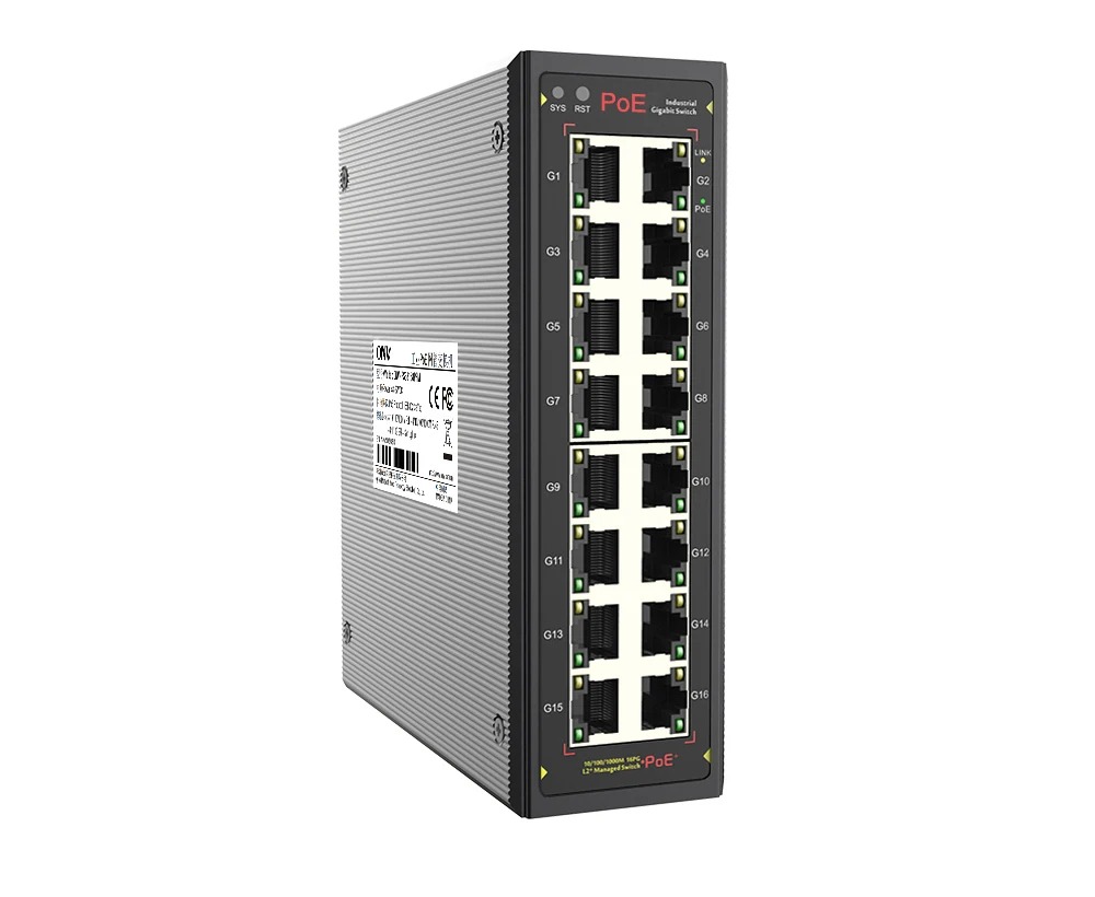 

Managed network switch industrial gigabit high quality 16 ports aggregation access ethernet poe switch for ip camera