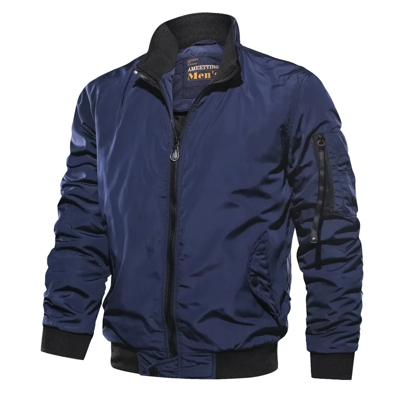 Autumn Winter Men's Bomber Jacket Casual Zipper MA1 Air Force Pilot Jacket Men Thick Warm Hip Hop Streetwear College Male Coat
Autumn Winter Men's Bomber Jacket Casual Zipper MA1 Air Force Pilot Jacket Men Thick Warm Hip Hop Streetwear College Male Coat