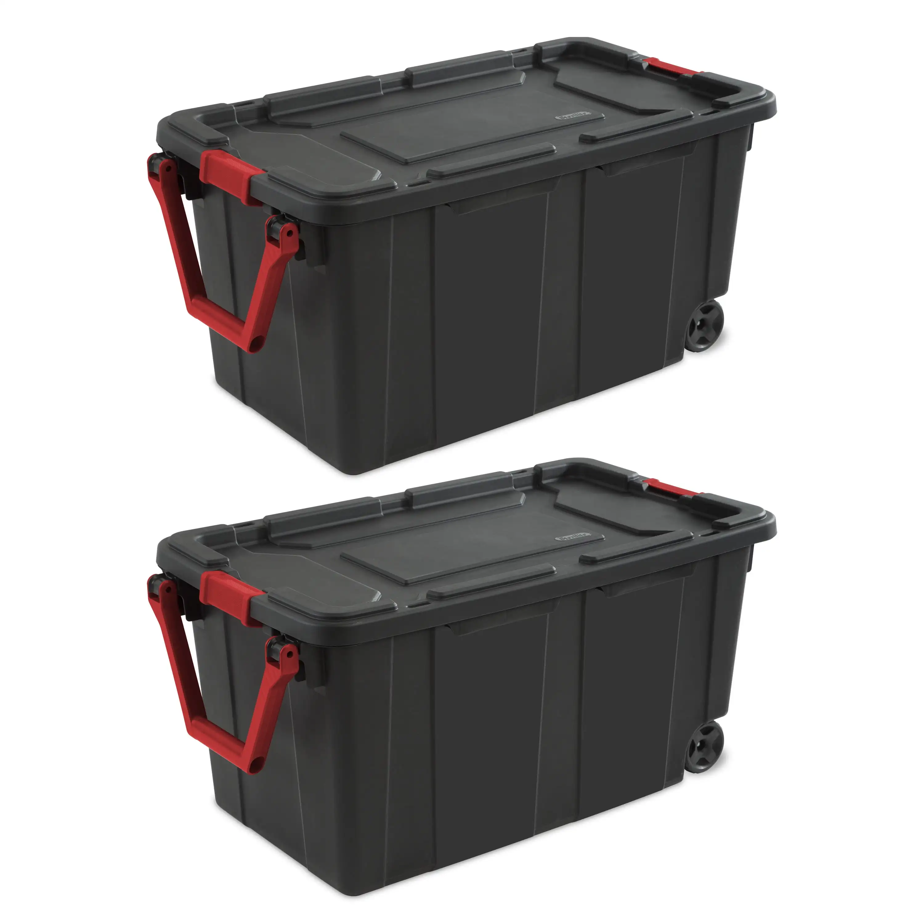 Plastic 40 Gallon Lidded Home Storage Bins,Organizing Tote Tub Box with Wheeled,Moving Boxes,for Basement,Attic..Set of 2, Black
Plastic 40 Gallon Lidded Home Storage Bins,Organizing Tote Tub Box with Wheeled,Moving Boxes,for Basement,Attic..Set of 2, Black
