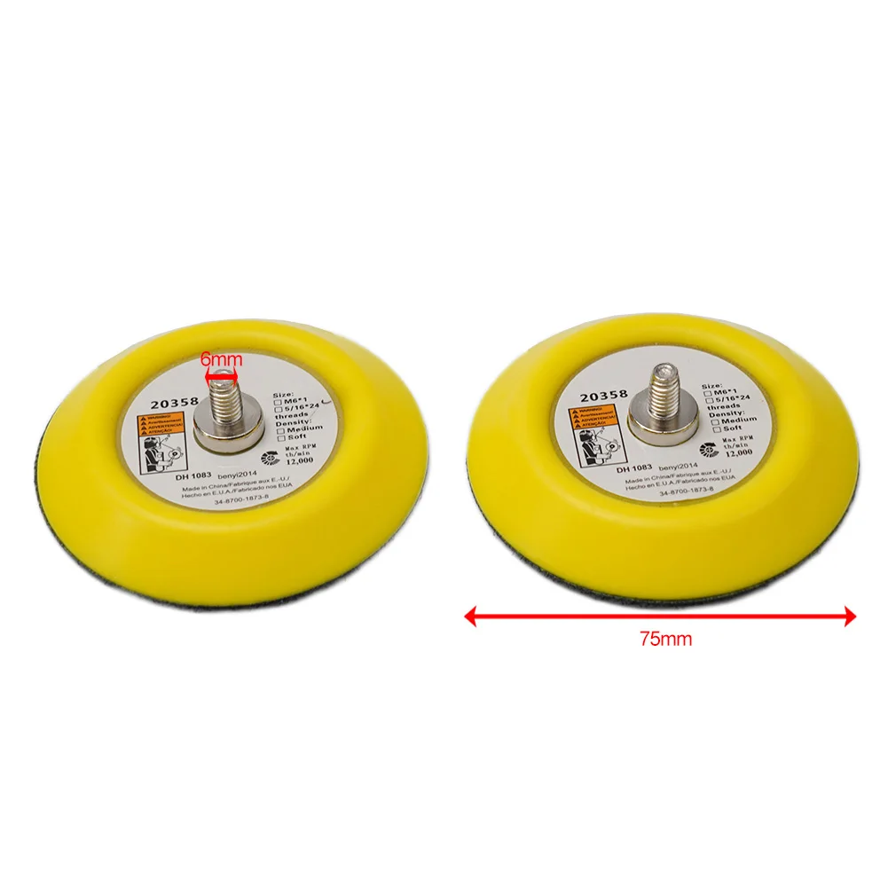 2pcs 75mm/3inch Sanding Polishing Backing Pad Hook And Loop Machine Grinder Tools Wood Polish Disc Power Tools
2pcs 75mm/3inch Sanding Polishing Backing Pad Hook And Loop Machine Grinder Tools Wood Polish Disc Power Tools