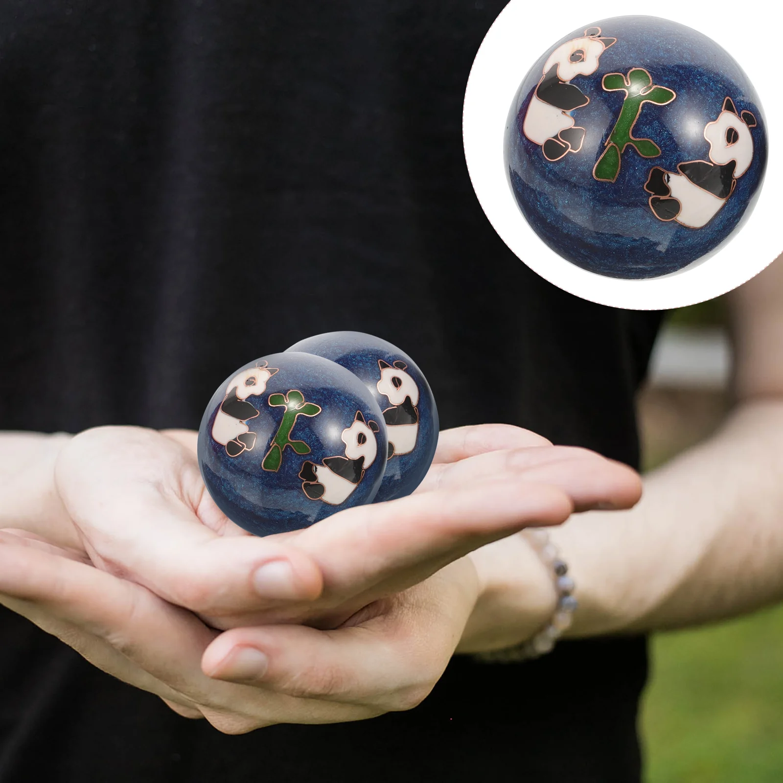 Enamel Baoding Balls Chinese Health Exercise Balls Obsidian Balls Trigger Point Massage Balls Hand Playing Balls Gift
Enamel Baoding Balls Chinese Health Exercise Balls Obsidian Balls Trigger Point Massage Balls Hand Playing Balls Gift