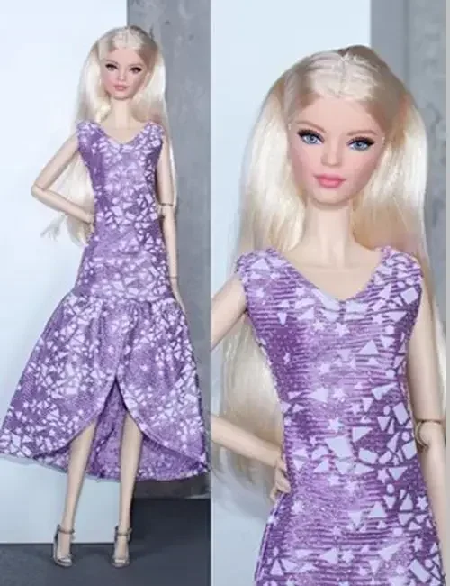 Fashion Purple Fishtail 1/6 Doll Clothes For Barbie Dress For Barbie Dolls Outfits Evening Gown 11.5" Dollhouse Accessories Toy
Fashion Purple Fishtail 1/6 Doll Clothes For Barbie Dress For Barbie Dolls Outfits Evening Gown 11.5" Dollhouse Accessories Toy