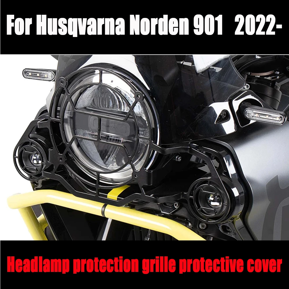 

2022 2023 2024 Motorcycle Accessories Headlight Protector Grille Guard Cover Protection Grill For Husqvarna Norden 901 Norden901