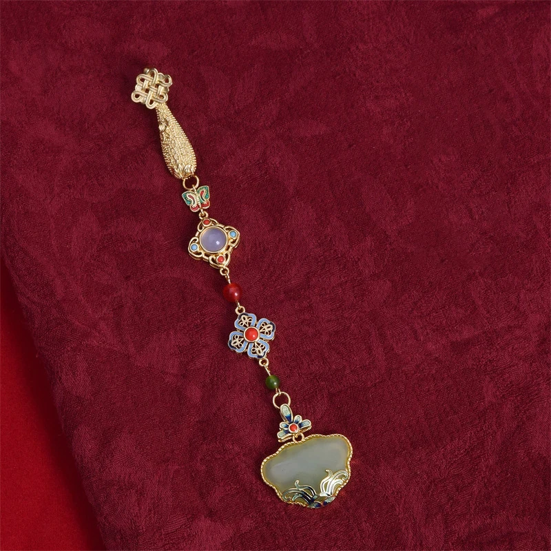 Vintage Chinese Pressed Lapel Cheongsam Slash Lapel Pendant Tassel Palace Style Hanbok Brooch Accessory Decoration Pendant Gift
Vintage Chinese Pressed Lapel Cheongsam Slash Lapel Pendant Tassel Palace Style Hanbok Brooch Accessory Decoration Pendant Gift