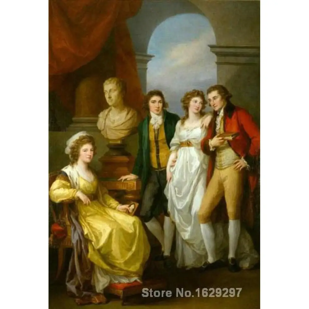 

Family Portrait of Catherine Petrovna Baryatinskiy Angelica Kauffman High Quality Hand Painted Oil Paintings for Living Room