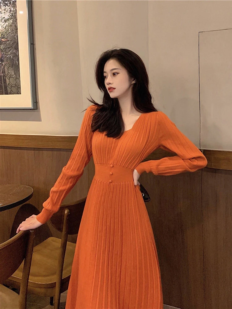 Elegant A-Line Women's Dress Fashion Long Sleeve Office Lady Wear Midi Dresses for Women Autumn Slim Vestidos Female Clothes
Elegant A-Line Women's Dress Fashion Long Sleeve Office Lady Wear Midi Dresses for Women Autumn Slim Vestidos Female Clothes