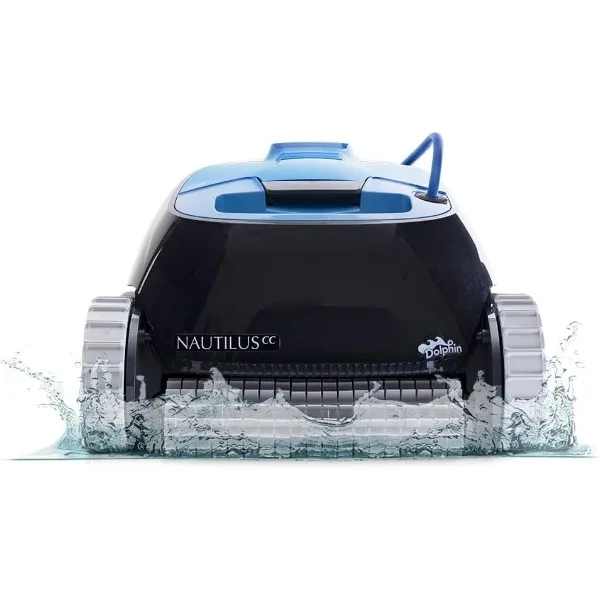 

Dolphin Nautilus CC Robotic Pool Vacuum Cleaner All Pools up to 33 FT - Wall Climbing Scrubber Brush