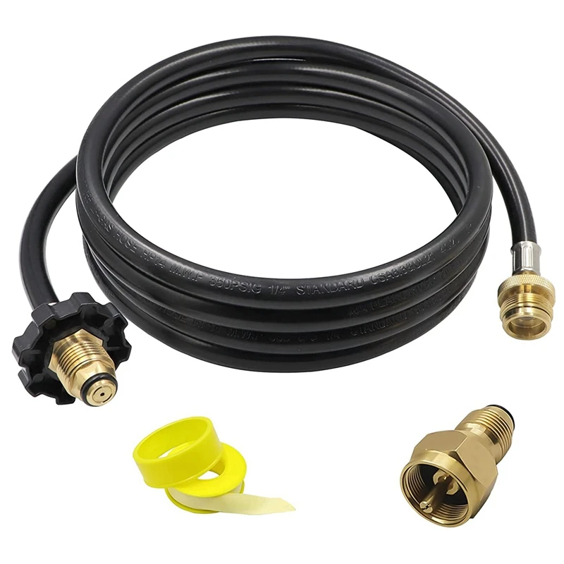 Адаптер для пропанового шланга, 6 футов, от 5 до 100 фунтов, шланг высокого давления для наружного нагревателя 
Адаптер для пропанового шланга, 6 футов, от 5 до 100 фунтов, шланг высокого давления для наружного нагревателя