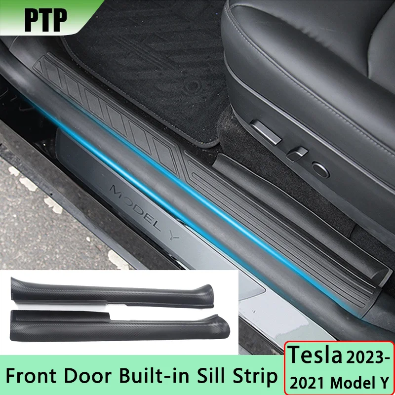 

Rear Door Sill Pad Protective Guards for Tesla Model Y Anti-Scratch Mat Rear Cargo Threshold Sill Cover Bumper Car Accessories