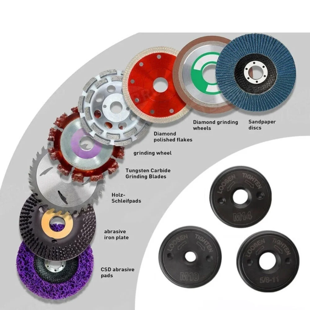 Innovative Self Locking Design M10 M14 58''11 Angle Grinder Flange Nut for Powerfully Tightened Grinding Discs
Innovative Self Locking Design M10 M14 58''11 Angle Grinder Flange Nut for Powerfully Tightened Grinding Discs