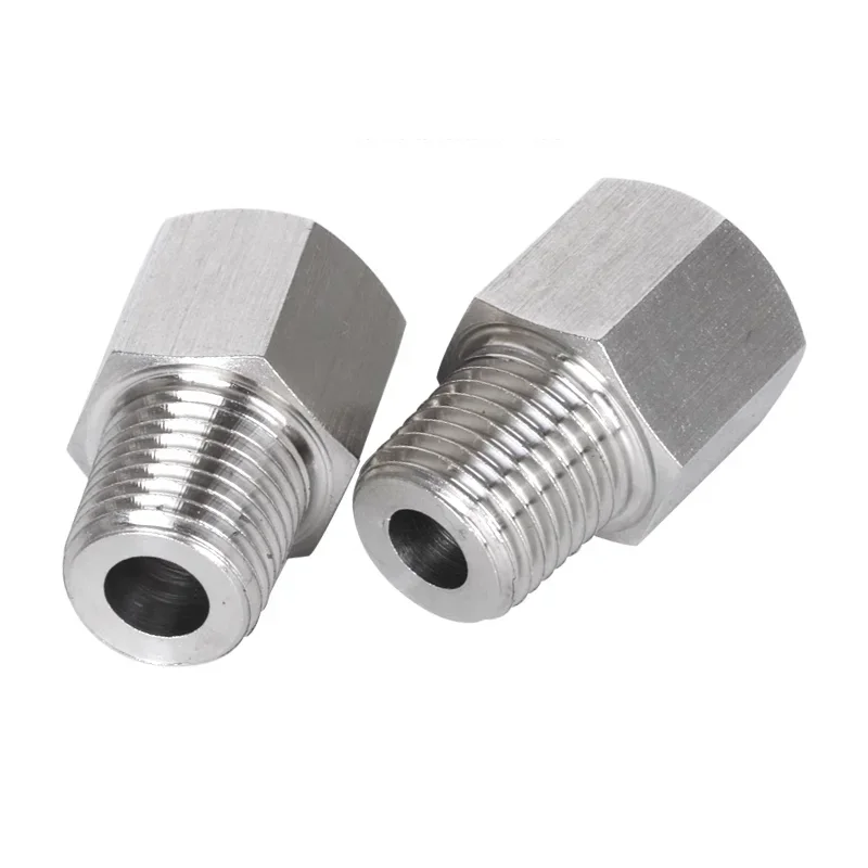 

M18 M20 Female x M6 M8 M10 M12 M14 M16 1/8" 1/4" 3/8" 1/2" 3/4" 1" Male BSP Thread Stainless Steel High Pressure Pipe Fitting