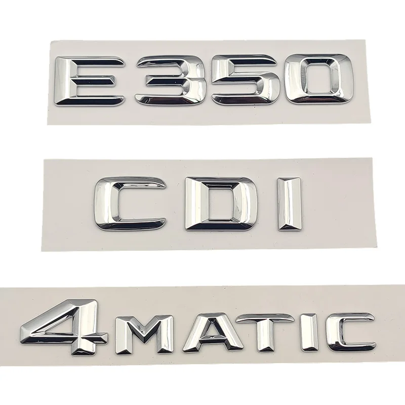 3D ABS Chrome Logo E350 Emblem 4matic Letters CDI Sticker Car Trunk Badge For Mercedes Benz E350 W213 W212 Accessories
3D ABS Chrome Logo E350 Emblem 4matic Letters CDI Sticker Car Trunk Badge For Mercedes Benz E350 W213 W212 Accessories