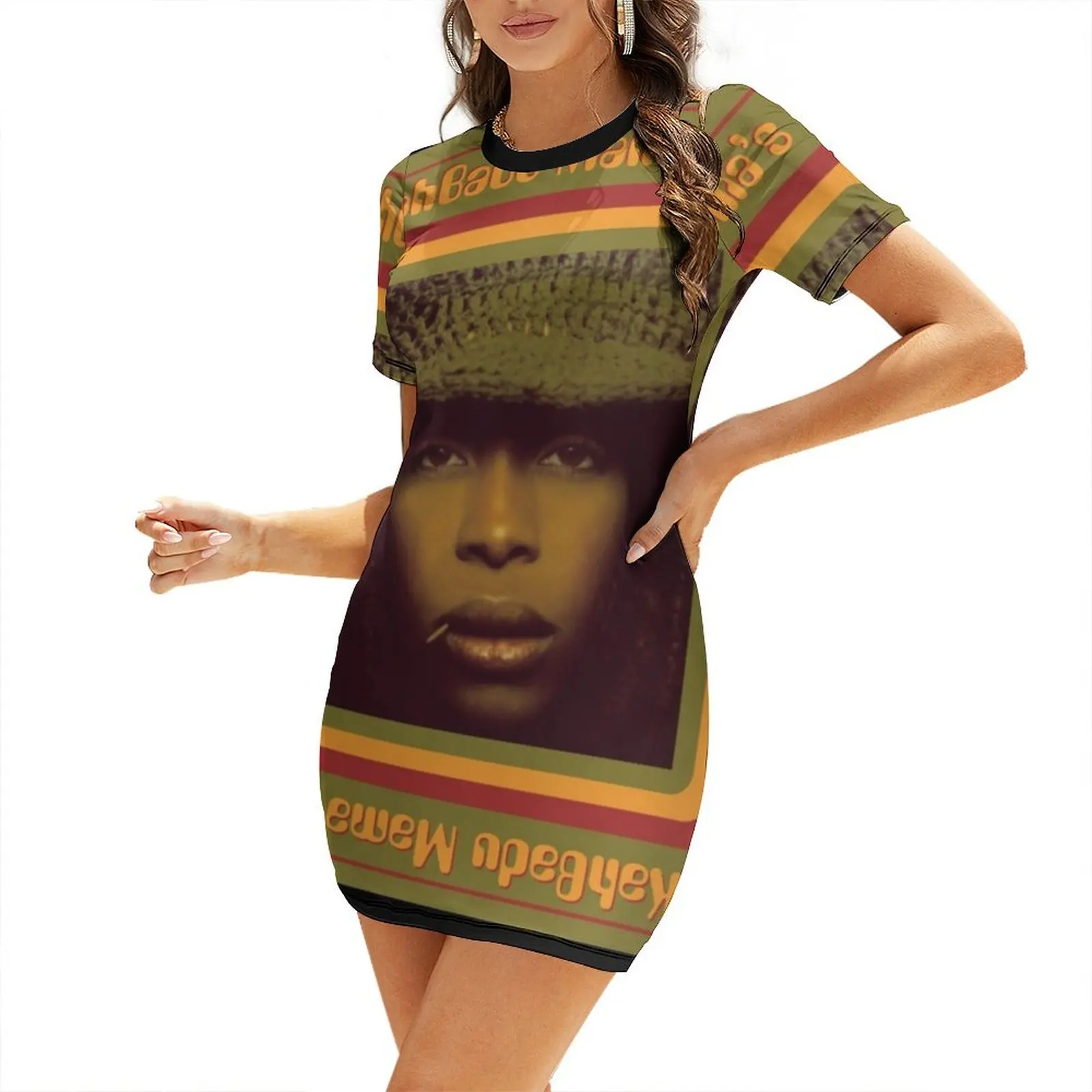 Erykah Badu Mamas gun Short Sleeved Dress wedding dresses for woman luxury woman party dress Clothing female Women's dress 
Erykah Badu Mamas gun Short Sleeved Dress wedding dresses for woman luxury woman party dress Clothing female Women's dress