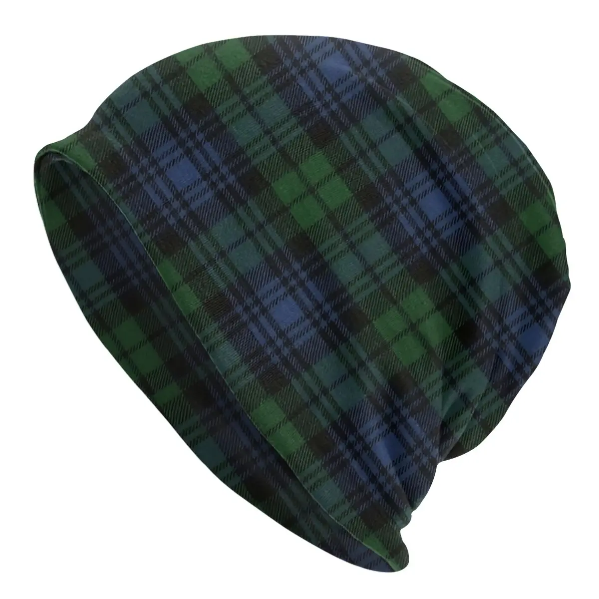

Black Watch Ancient Original Scottish Tartan Thin Skullies Beanies Outdoor Caps For Men Women Ski Caps Bonnet Hats