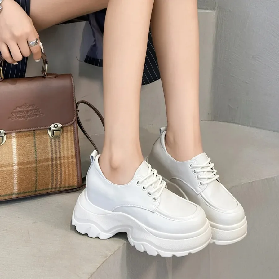 Krasovki 9.5cm Genuine Leather Chunky Sneakers Spring Women Platform Wedge Fashion Lady Vulcanize Autumn Thick Soled Pumps Shoes
Krasovki 9.5cm Genuine Leather Chunky Sneakers Spring Women Platform Wedge Fashion Lady Vulcanize Autumn Thick Soled Pumps Shoes