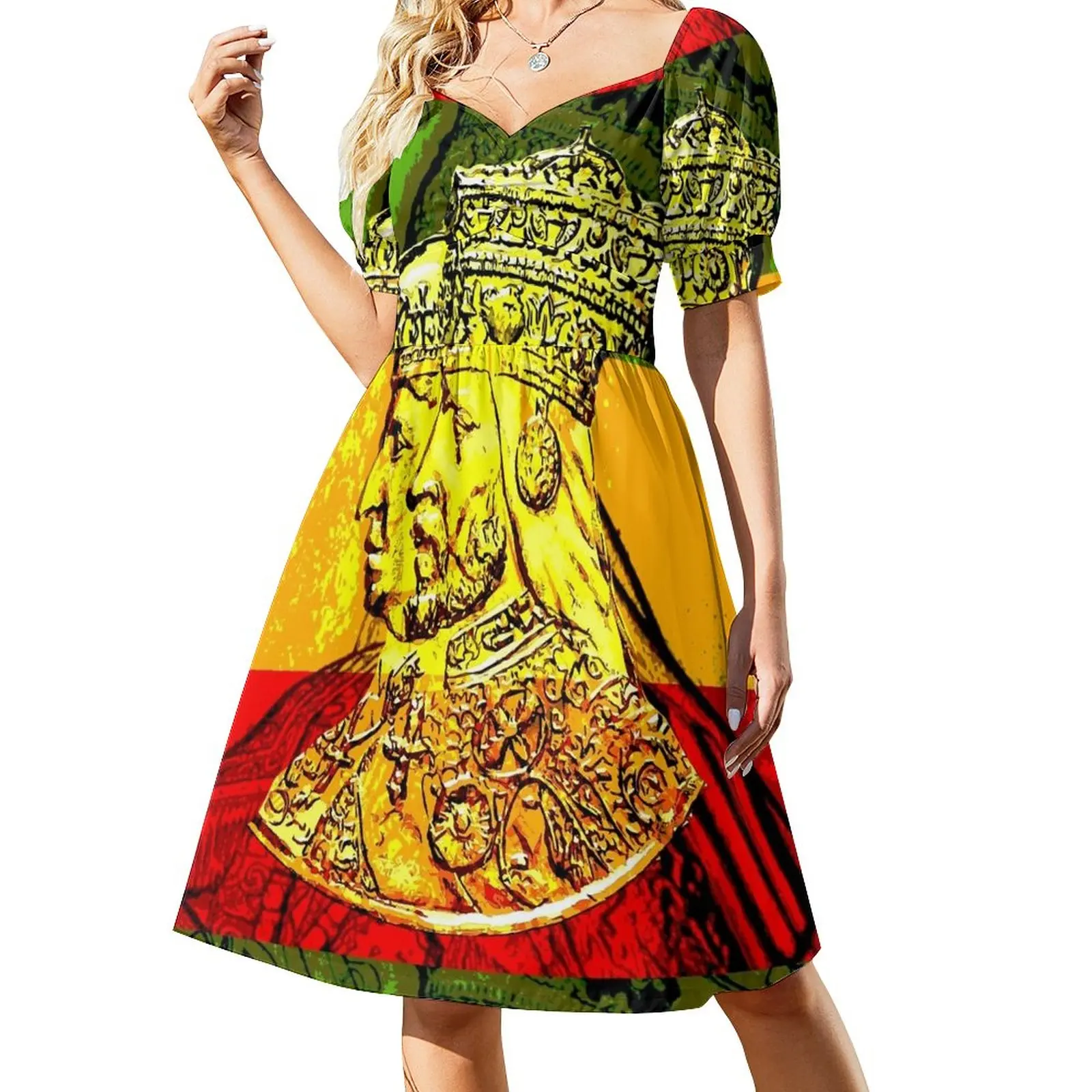 

Элегантное и красивое женское платье его величество Haile Selassie Empress Menen