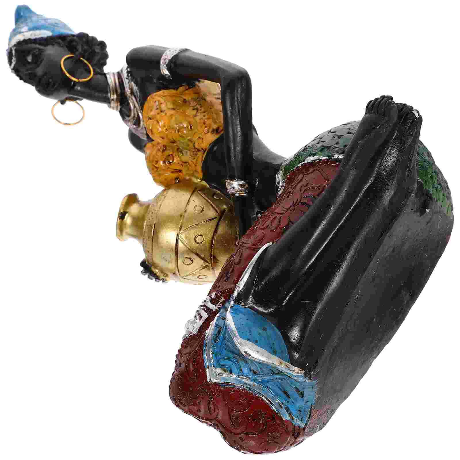 African Black Women Statue Sculpture Desktop Lady Ornament Decoration Tabletop Vintage Girl Figure Baby Figurine
African Black Women Statue Sculpture Desktop Lady Ornament Decoration Tabletop Vintage Girl Figure Baby Figurine