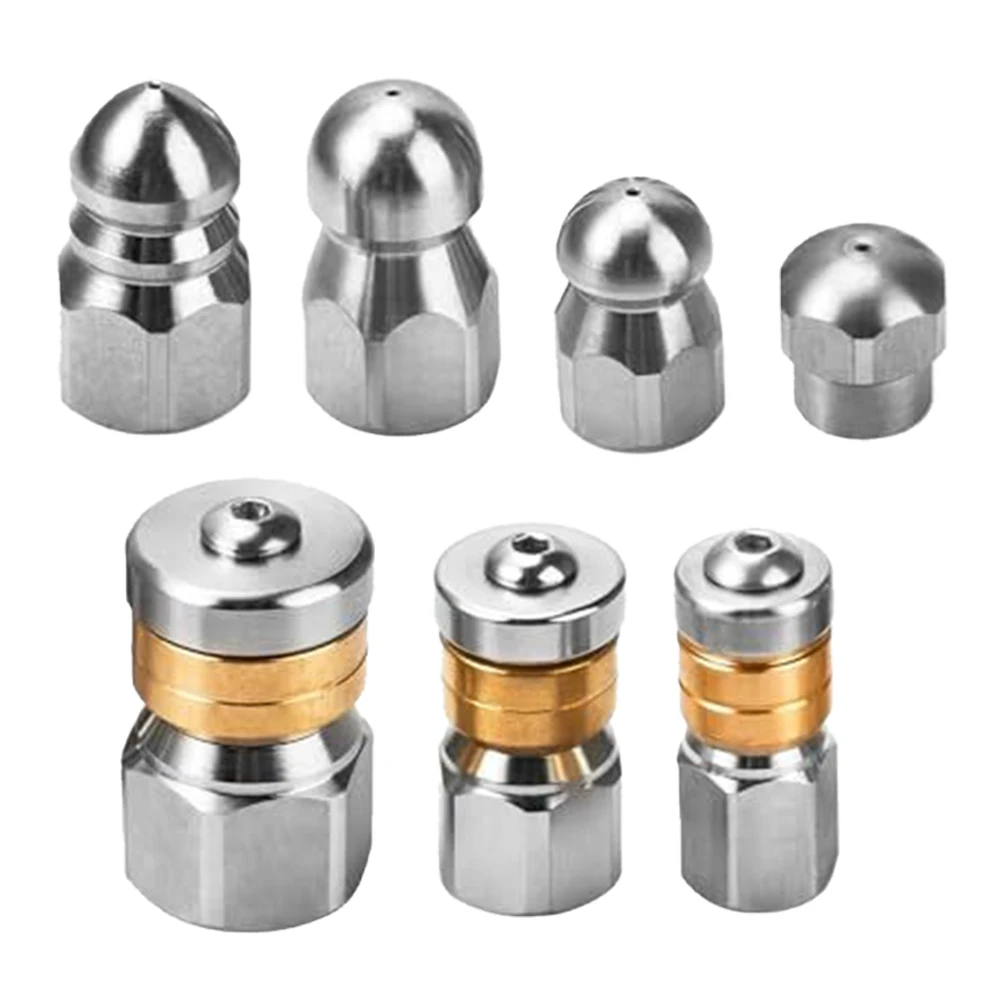 Car Washing Trigger Stick Pressure Nozzle Sewer Jetter Nozzles PSI Seven Piece Sewer Nozzle Stainless Steel Washer Nozzle
Car Washing Trigger Stick Pressure Nozzle Sewer Jetter Nozzles PSI Seven Piece Sewer Nozzle Stainless Steel Washer Nozzle