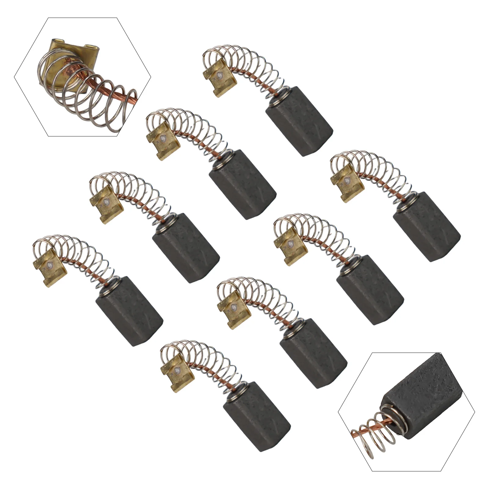 8pcs DH24PX Carbon Brush Electric Hammer Replacement Parts Drill Graphite Brush For DH24PC3 DH24PB DH24PF DH26PX 999041
8pcs DH24PX Carbon Brush Electric Hammer Replacement Parts Drill Graphite Brush For DH24PC3 DH24PB DH24PF DH26PX 999041