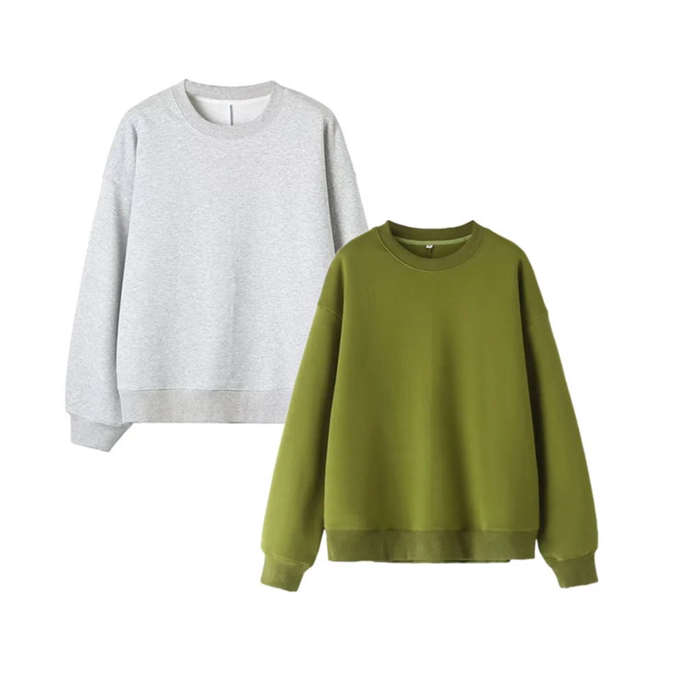 2023 New Arrival Women's Light Gray Loose Version Round Neck Shoulder Long Sleeve Rib Sweatshirt Top 1196530
2023 New Arrival Women's Light Gray Loose Version Round Neck Shoulder Long Sleeve Rib Sweatshirt Top 1196530