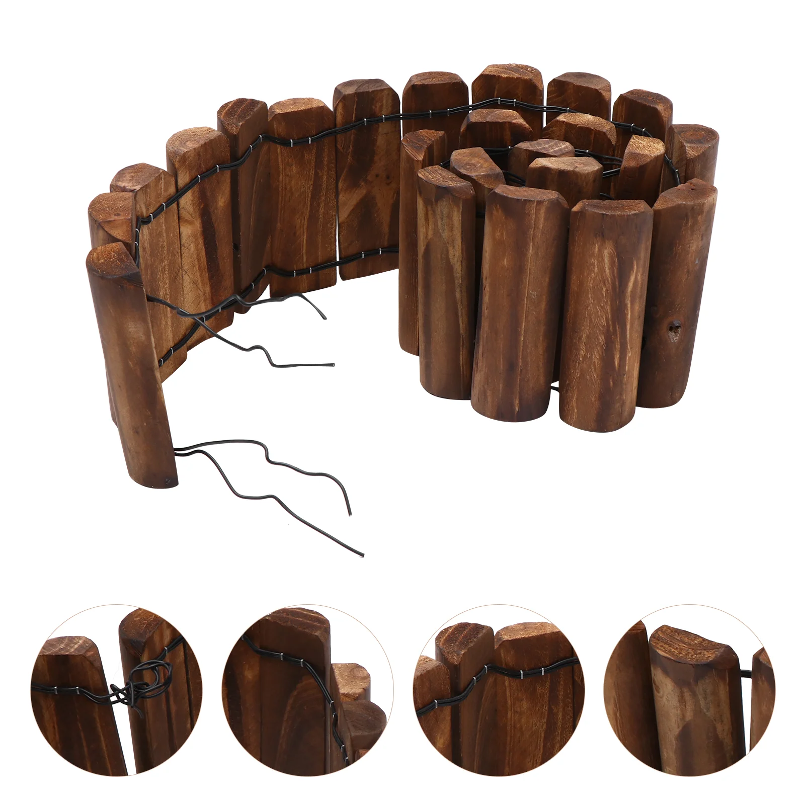 Outdoor Carbonized Fence Decorative Wooden Pile Fence Garden Yard Edging Border Flower Wooden Edging Fence Home Decoration
Outdoor Carbonized Fence Decorative Wooden Pile Fence Garden Yard Edging Border Flower Wooden Edging Fence Home Decoration