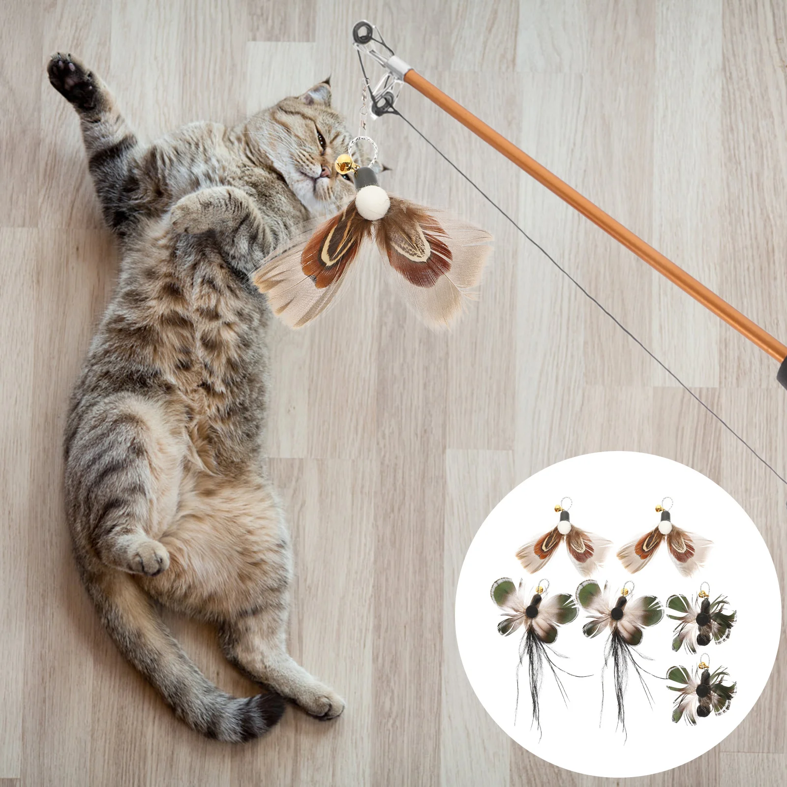 6Pcs Cat Teaser Wand Replacement Heads Cat Wand Replacement Heads Cat Interactive Wand Heads
6Pcs Cat Teaser Wand Replacement Heads Cat Wand Replacement Heads Cat Interactive Wand Heads