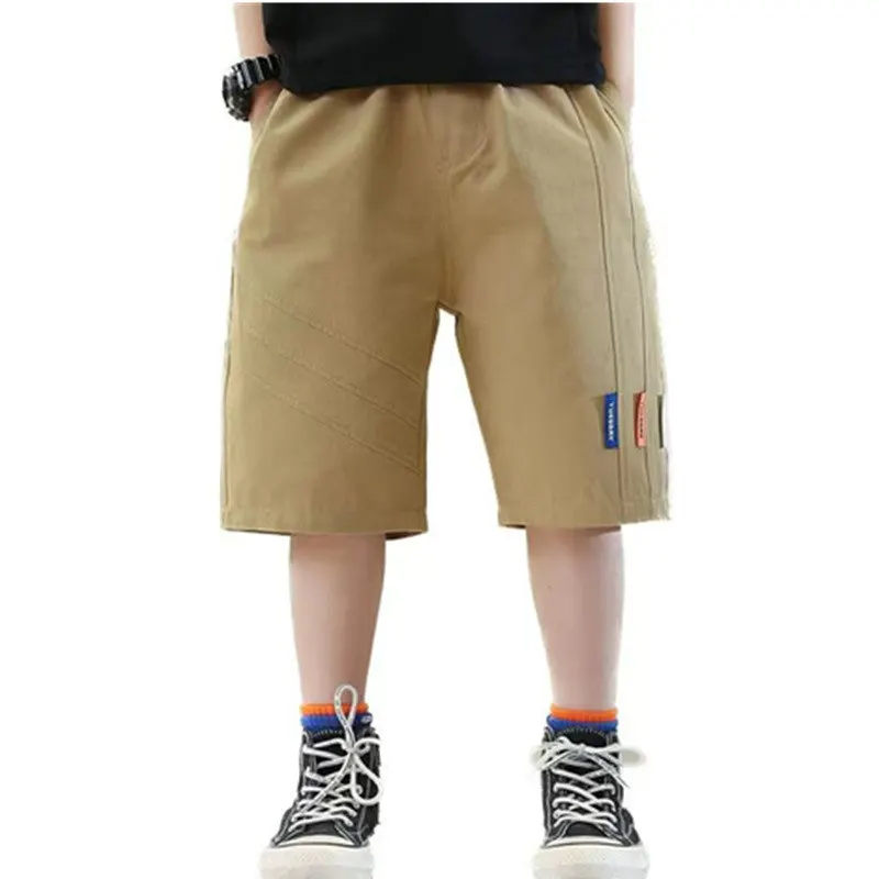 

New Kids Boy Casual Shorts Loose Sport Children Summer Short Cargo Pants Teen Pocket Shorts Fashion Clothes 5 6 8 10 12 13 14Yrs