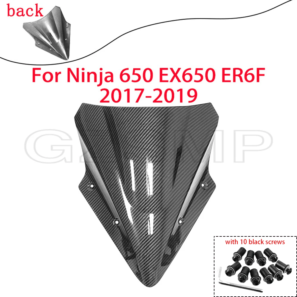 Carbon Fiber Pattern Motorcycle Windshield For Kawasaki Ninja 650 EX650 ER6F 2017 2018 2019 Double Bubble Street Bike Windscreen
Carbon Fiber Pattern Motorcycle Windshield For Kawasaki Ninja 650 EX650 ER6F 2017 2018 2019 Double Bubble Street Bike Windscreen