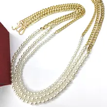 Pearl Strap For Bags Handbag Handles DIY Women Shoulder Bag Crossbody Bag Chain Strap Replacement Purse Chain Bag Accessories 
Pearl Strap For Bags Handbag Handles DIY Women Shoulder Bag Crossbody Bag Chain Strap Replacement Purse Chain Bag Accessories