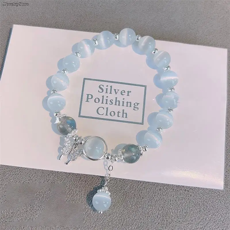 Korean Fashion Imitation Opal Bracelet Simple Pendant Bracelet Ins Moonstone Crystal Bead Moon Pendant Bracelet Jewelry Gifts
Korean Fashion Imitation Opal Bracelet Simple Pendant Bracelet Ins Moonstone Crystal Bead Moon Pendant Bracelet Jewelry Gifts