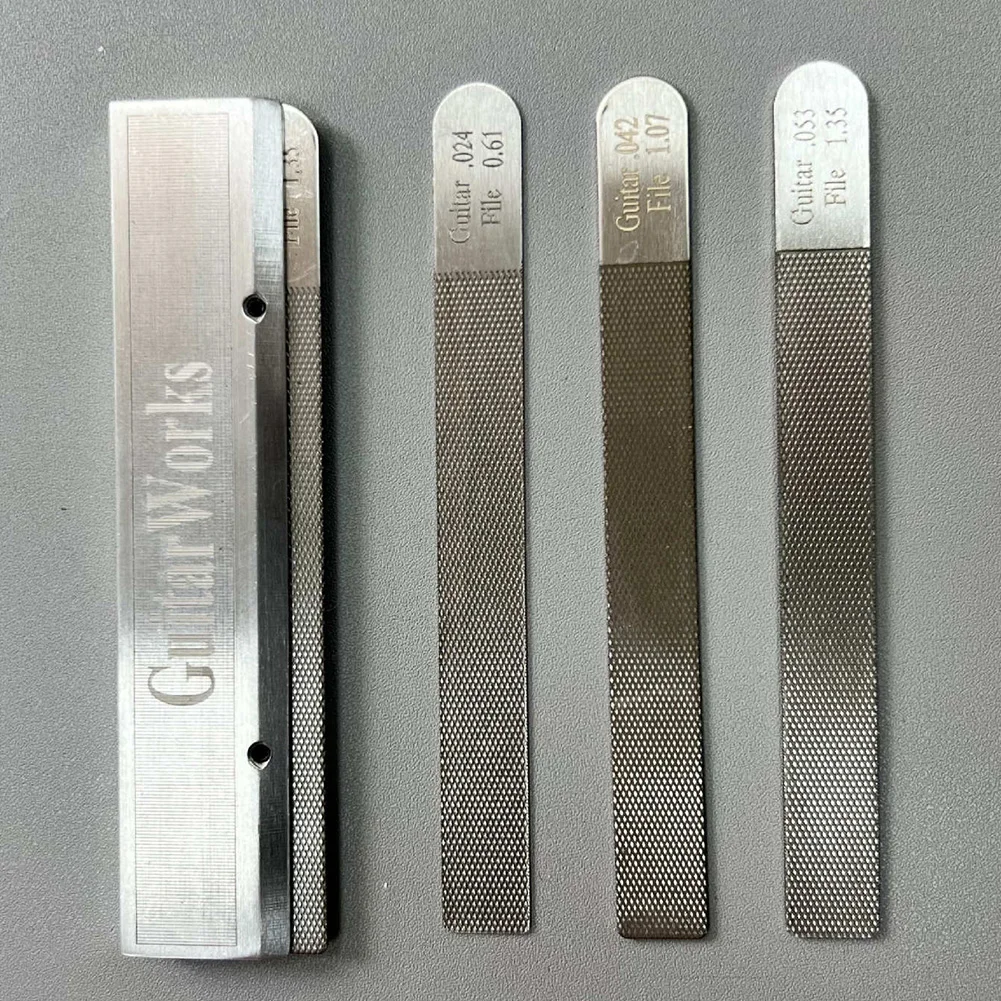 4PCS/Set Guitar Nut Files Fret Crowning Slot Filing Luthier Repair Tool Kit Beam Sanding Leveler Beam And Guitar String Spread
4PCS/Set Guitar Nut Files Fret Crowning Slot Filing Luthier Repair Tool Kit Beam Sanding Leveler Beam And Guitar String Spread