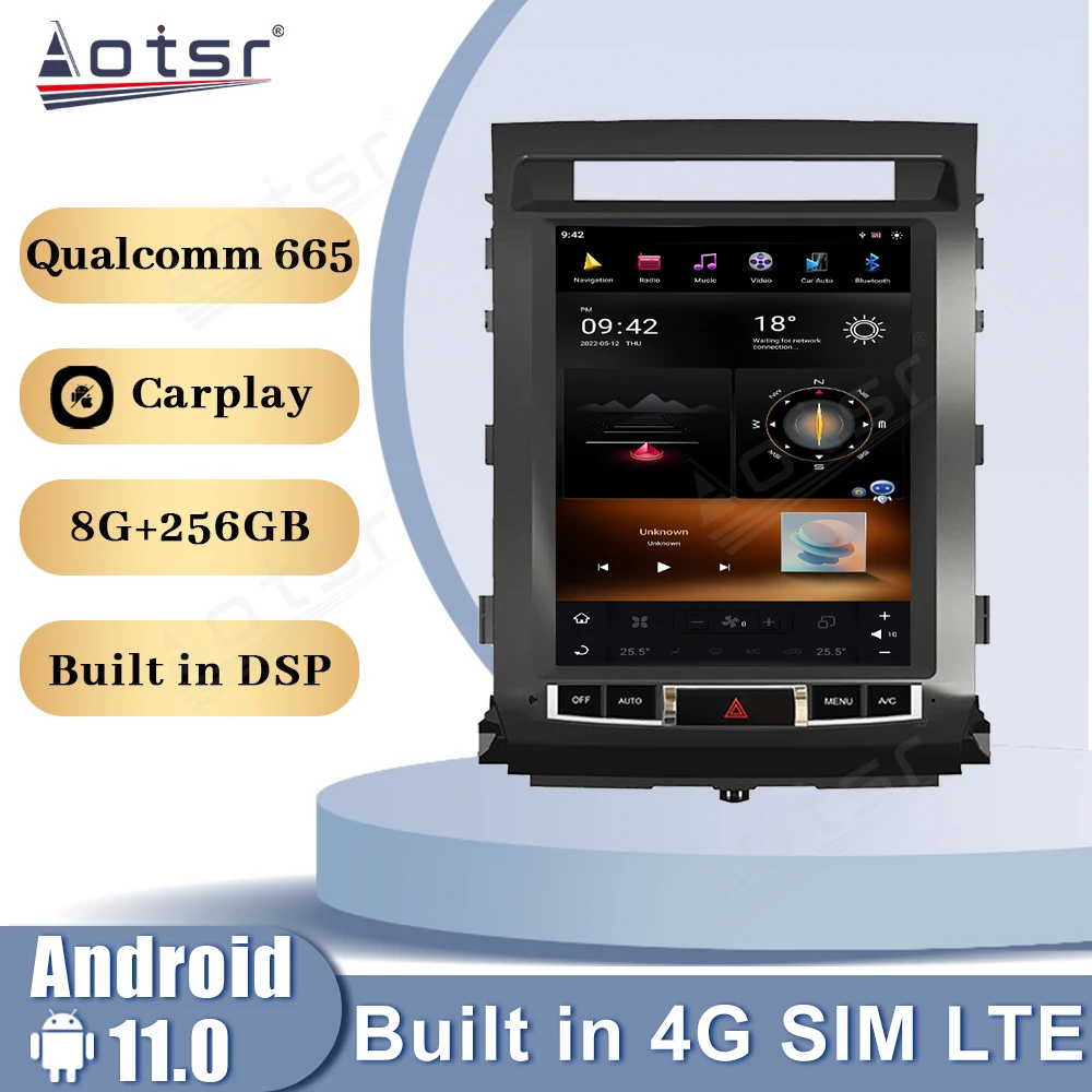 Qualcomm 665 Android 11 Car Radio For Toyota Land Cruiser LC200 2008 2009 2010 2011 2012 2013 2014 2015 SIM GPS Stereo Head Unit
Qualcomm 665 Android 11 Car Radio For Toyota Land Cruiser LC200 2008 2009 2010 2011 2012 2013 2014 2015 SIM GPS Stereo Head Unit