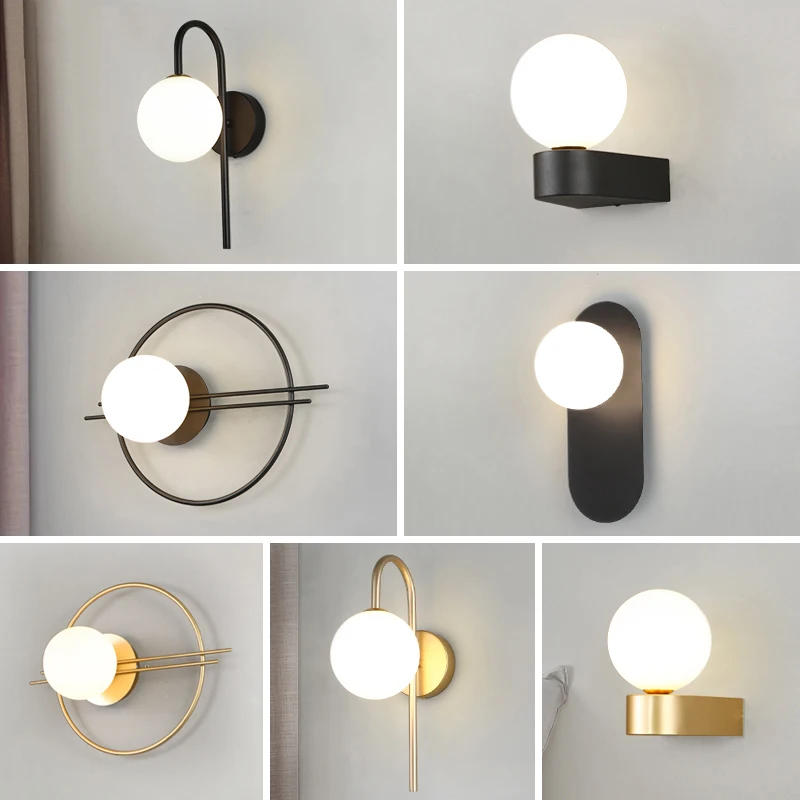 Minimalist LED Wall Lamp for Bedside Bedroom Indoor Glass Ball Wall Light Wall Sconce with G9 9w for Blackground Interior Lamps
Minimalist LED Wall Lamp for Bedside Bedroom Indoor Glass Ball Wall Light Wall Sconce with G9 9w for Blackground Interior Lamps