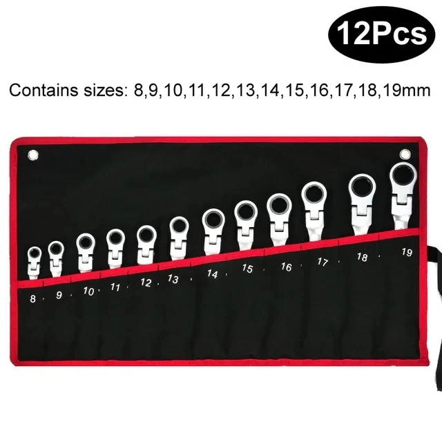 Flex Head Ratcheting Wrench Set,Combination Ended Spanner kits, Chrome Vanadium Steel Hand Tools Socket Key Ratchet Wrench set
Flex Head Ratcheting Wrench Set,Combination Ended Spanner kits, Chrome Vanadium Steel Hand Tools Socket Key Ratchet Wrench set