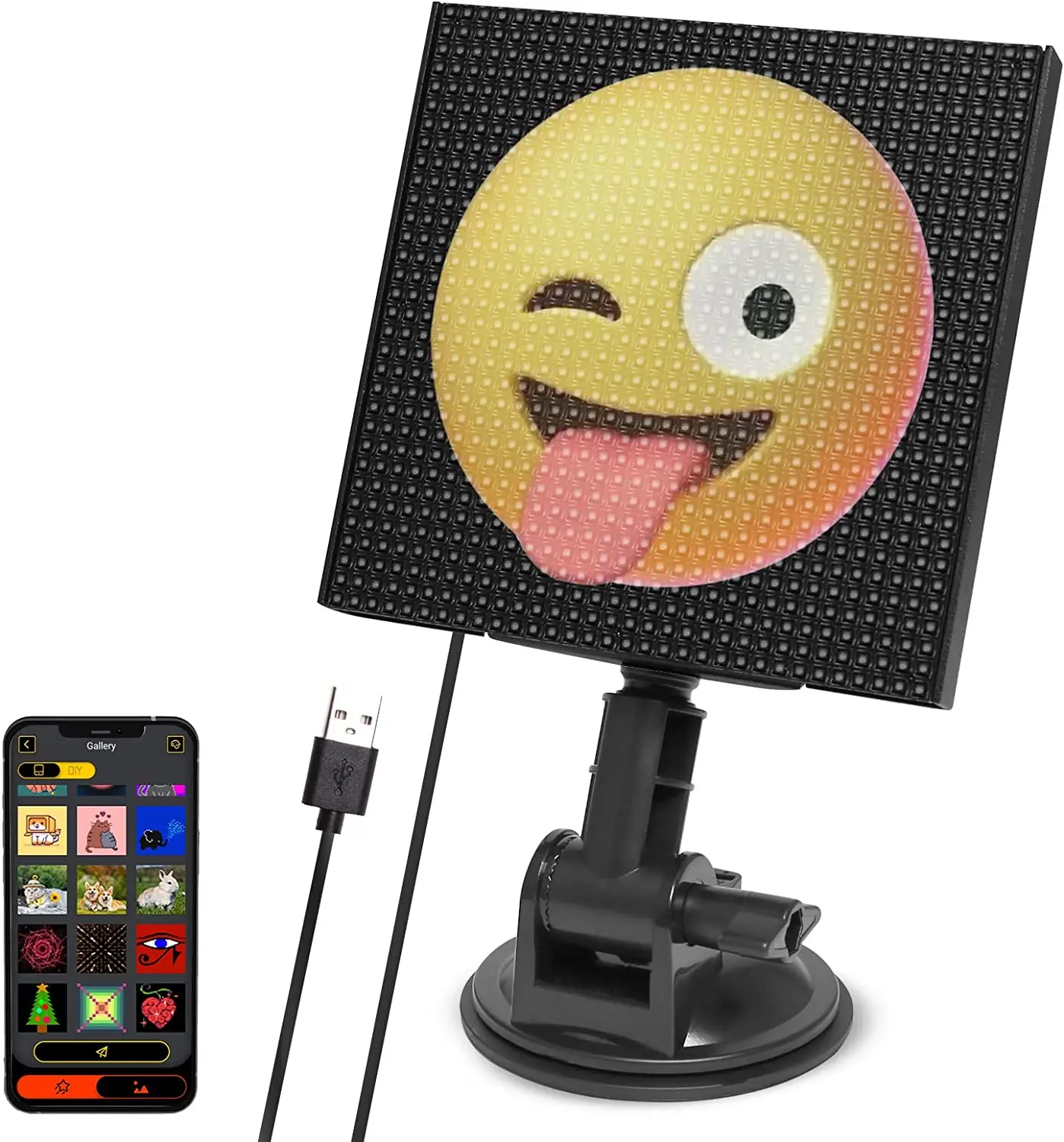 Car Rear Windshield Pixel Screen Bluetooth APP Control 32x32pixel Screen LED Display Car Interior Accessories
Car Rear Windshield Pixel Screen Bluetooth APP Control 32x32pixel Screen LED Display Car Interior Accessories
