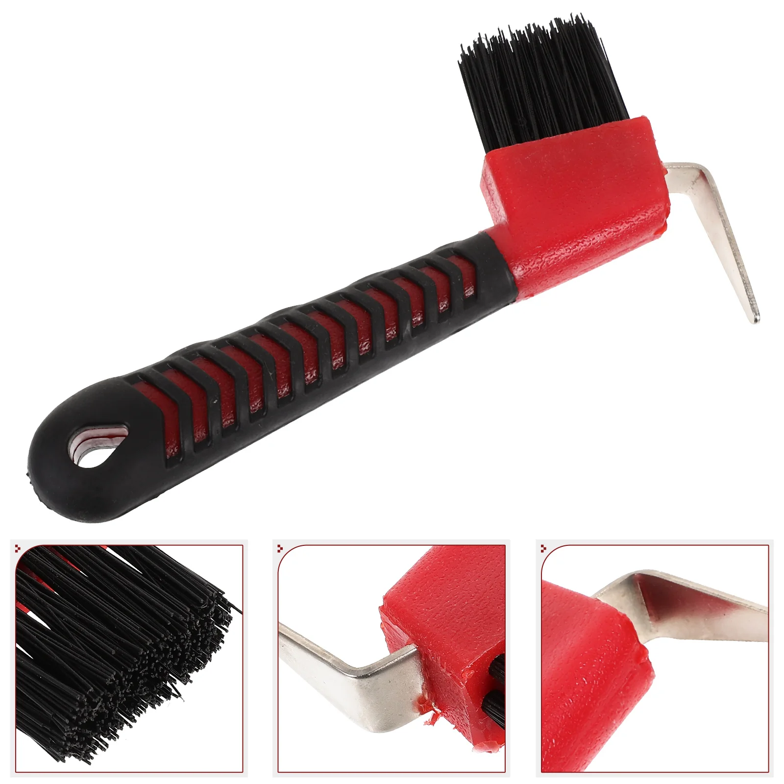 Anti-Slip Grip Hoof Pick Rubber With Brush Nylon Horse Hoof Care Grooming Horseshoe Brush Professional Cleaning Tools
Anti-Slip Grip Hoof Pick Rubber With Brush Nylon Horse Hoof Care Grooming Horseshoe Brush Professional Cleaning Tools