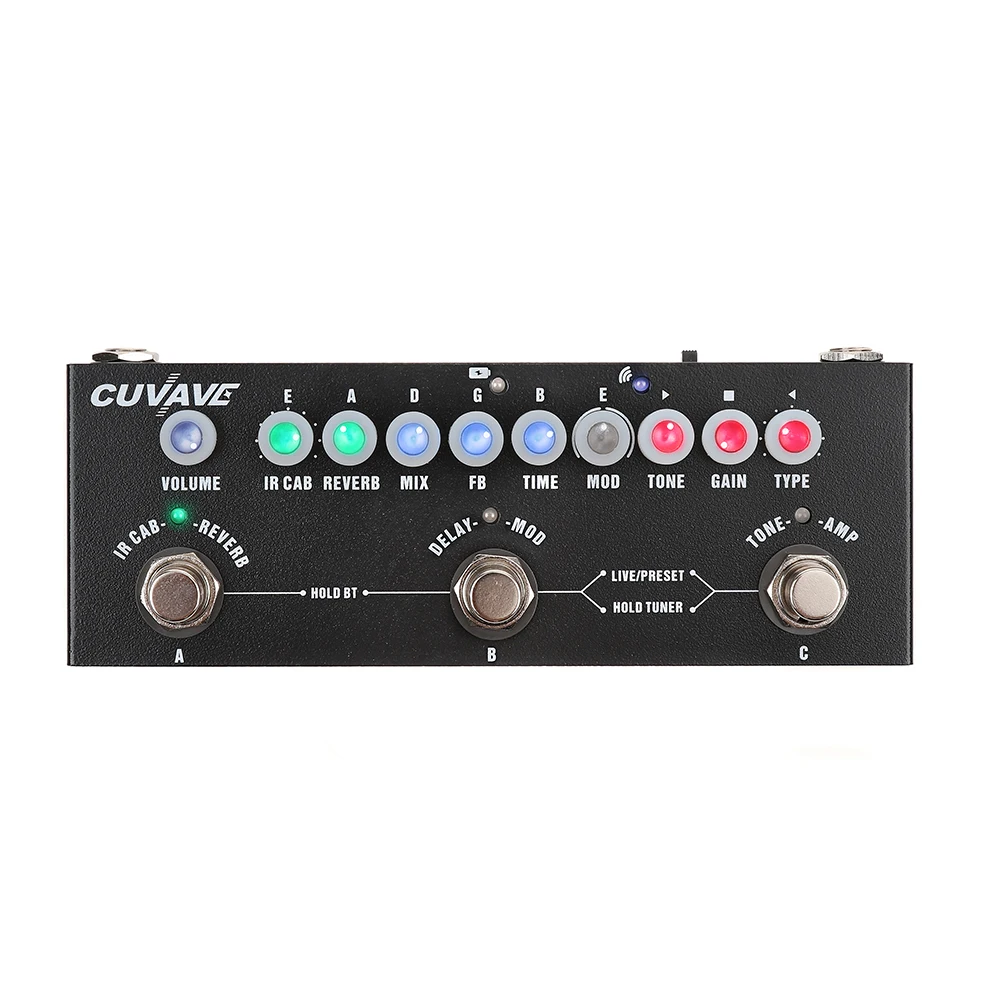 Cuvave Rechargeable Multi Effects Pedal 8 IR Cabinets Simulation Delay Chorus Phaser Reverb Effect Pedal Guitar Accessories
Cuvave Rechargeable Multi Effects Pedal 8 IR Cabinets Simulation Delay Chorus Phaser Reverb Effect Pedal Guitar Accessories