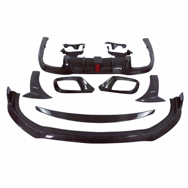 BS style carbon fiber front bumper edge side skirts rear diffuser spoiler for 2014-2019 B-class S63 S65 W222 upgraded body kit
BS style carbon fiber front bumper edge side skirts rear diffuser spoiler for 2014-2019 B-class S63 S65 W222 upgraded body kit