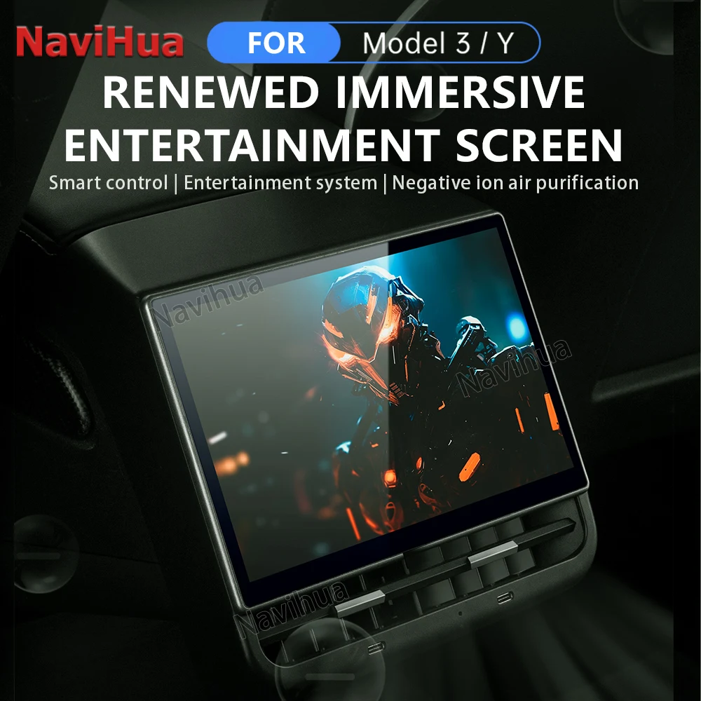 For Tesla Model Y & 3 Android Car Rear AC Panel Screen Touch Screen Rear Entertainment System Air Conditioning Panel
For Tesla Model Y & 3 Android Car Rear AC Panel Screen Touch Screen Rear Entertainment System Air Conditioning Panel