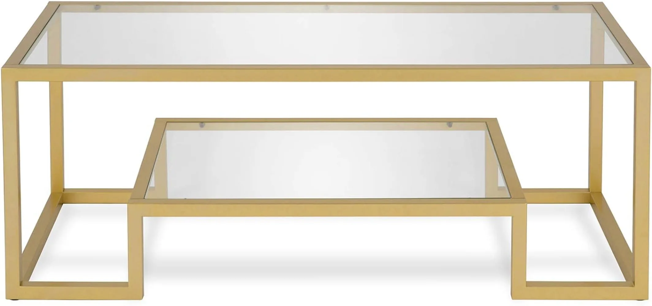 45" Wide Rectangular Coffee Table in Brass, Modern coffee tables for living room, studio apartment essentials
45" Wide Rectangular Coffee Table in Brass, Modern coffee tables for living room, studio apartment essentials