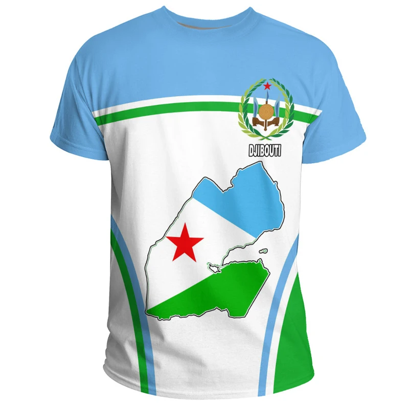 Africa Djibouti Map Flag Graphic T Shirts National Emblem T-Shirt Patriotic Coat Of Arms Tshirt Male Sport Jersey Boy Tee Tops
Africa Djibouti Map Flag Graphic T Shirts National Emblem T-Shirt Patriotic Coat Of Arms Tshirt Male Sport Jersey Boy Tee Tops