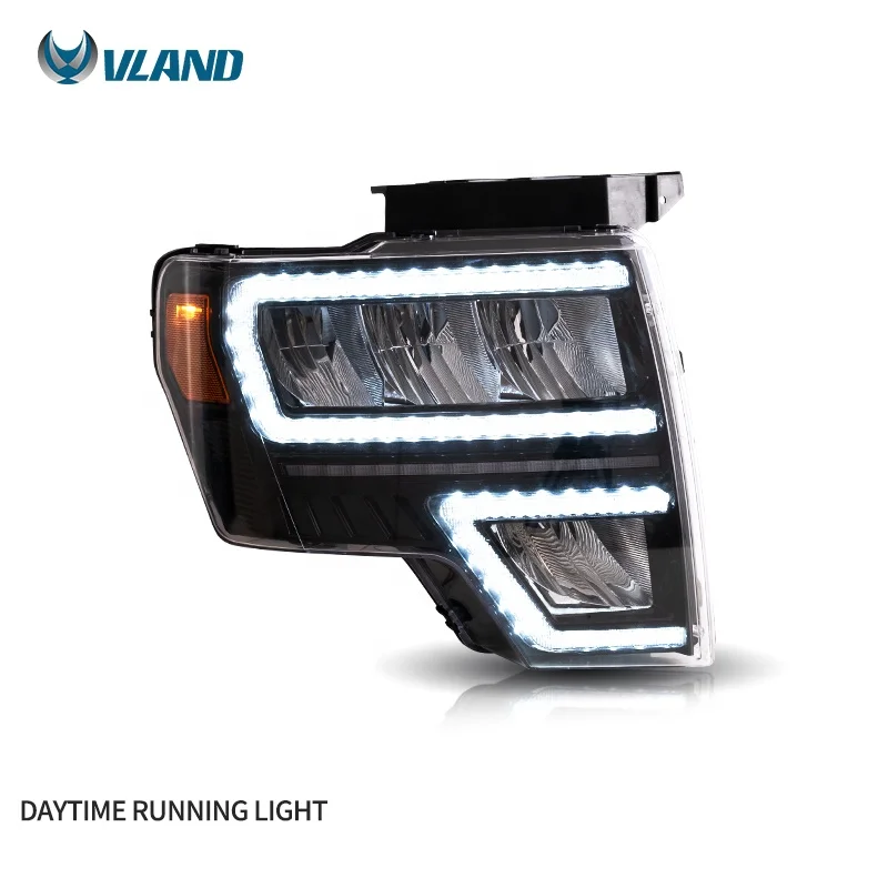 VLAND Factory Wholesales Start up Animation DRL Raptor Front Lamp 2009-2014 Full LED 2011 Headlights For Ford F150
VLAND Factory Wholesales Start up Animation DRL Raptor Front Lamp 2009-2014 Full LED 2011 Headlights For Ford F150
