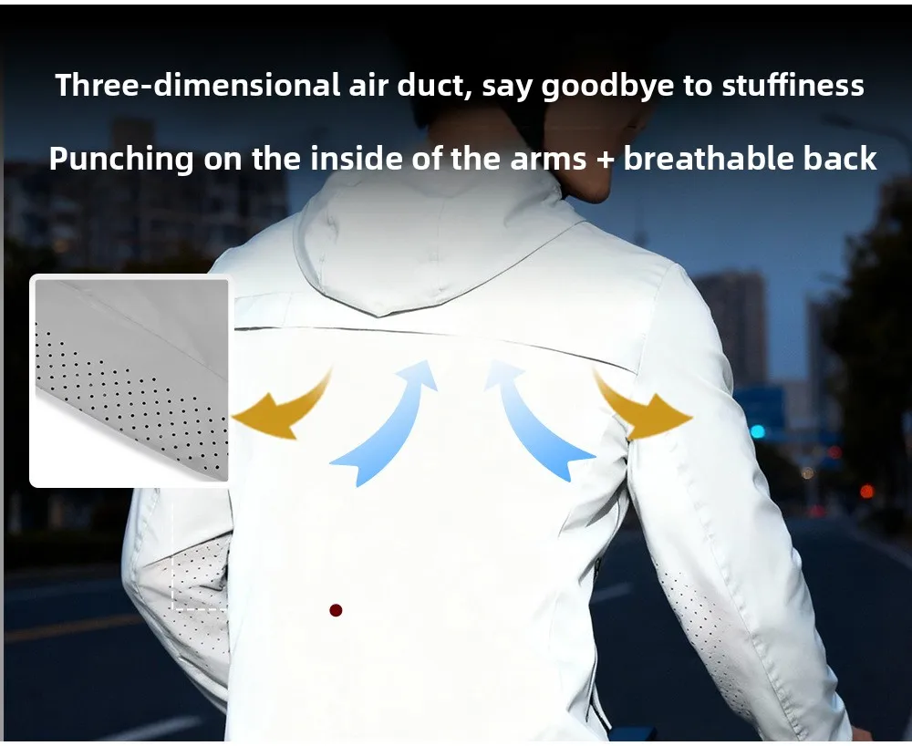 سترة رجالية من WOSAWE مع غطاء للرأس ومقاومة للماء والرياح للرجال والنساء، مناسبة لركوب الدراجات والمشي لمسافات طويلة والجري، سترة بأسلوب الهيب هوب سترة رجالية من WOSAWE مع غطاء للرأس ومقاومة للماء والرياح للرجال والنساء، مناسبة لركوب الدراجات والمشي لمسافات طويلة والجري، سترة بأسلوب الهيب هوب